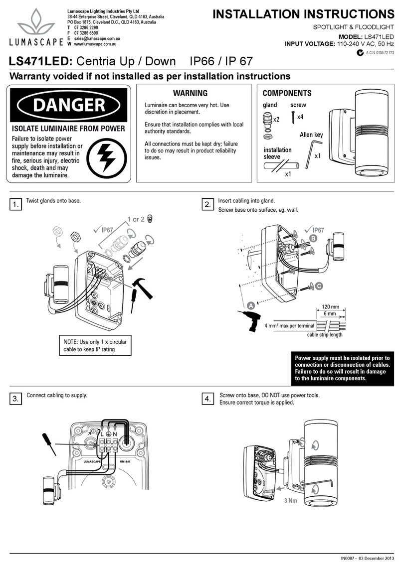 Lumascape LS471LED User manual