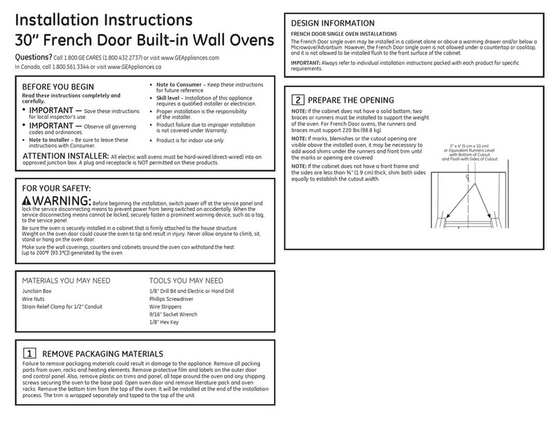 GE CT9070SHSS User manual