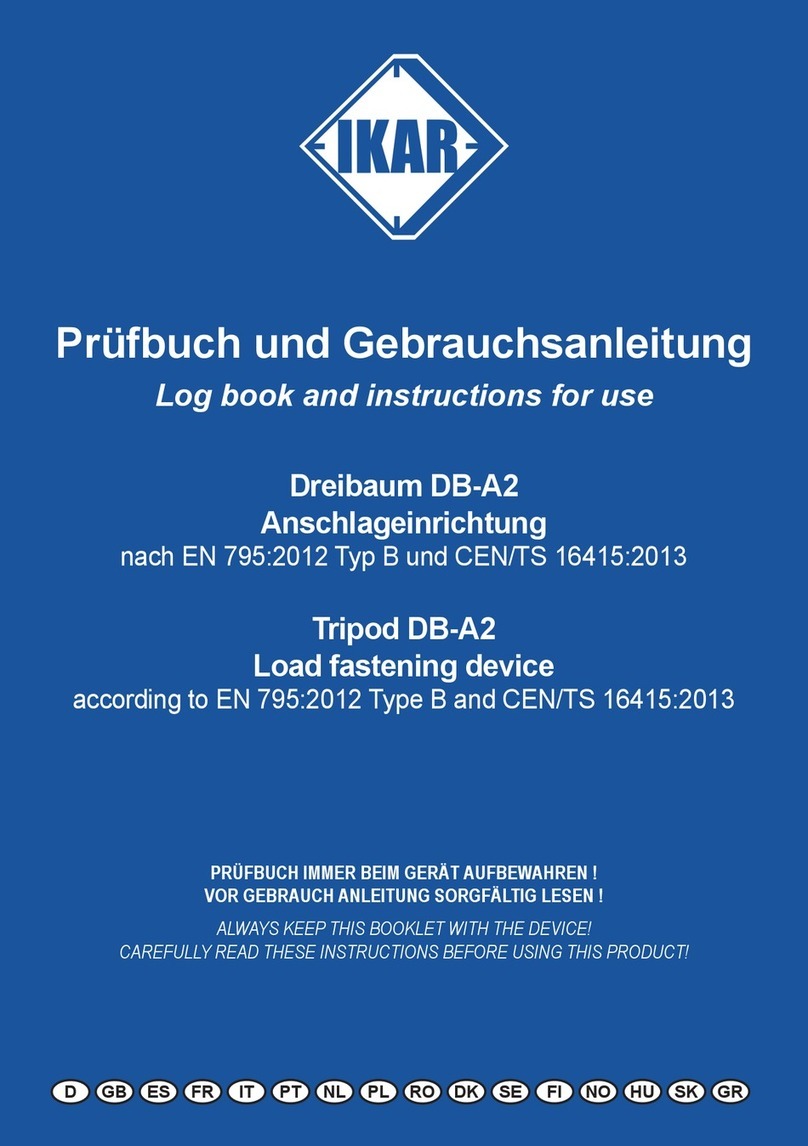 IKAR DB-A2 Log book and instructions for use