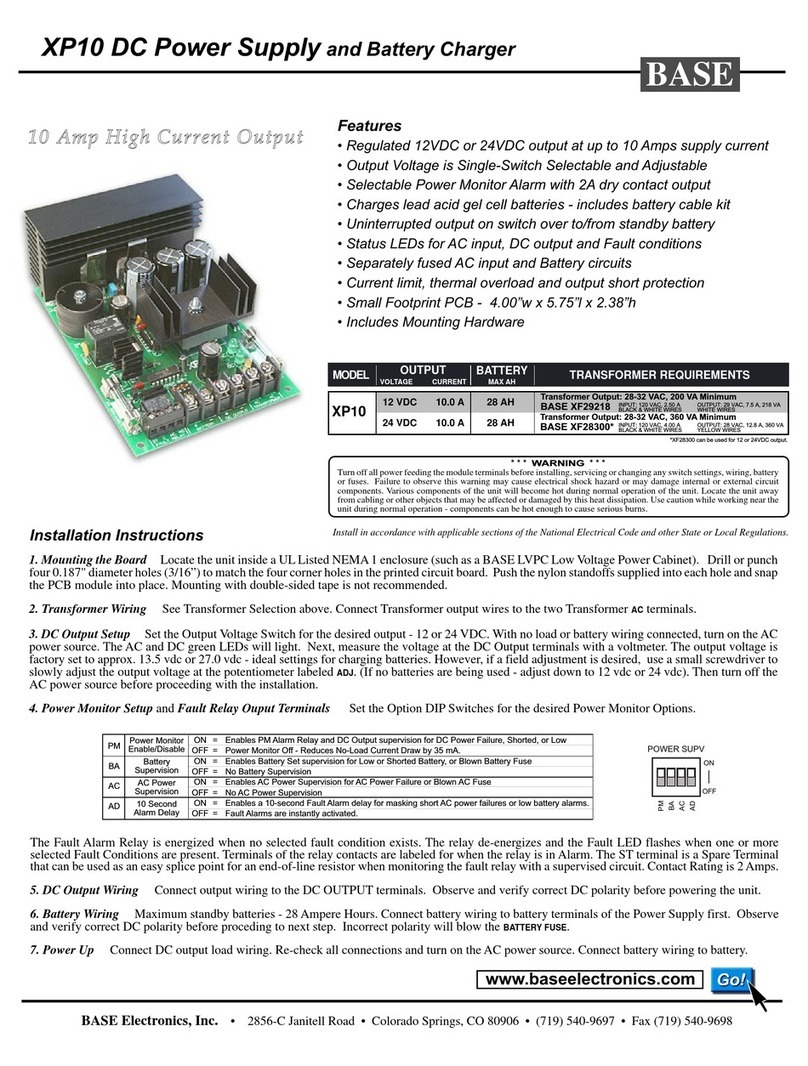 BASE Electronics XP10 quick start guide