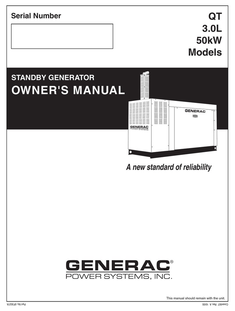 Generac Power Systems QT05030AVAN User manual