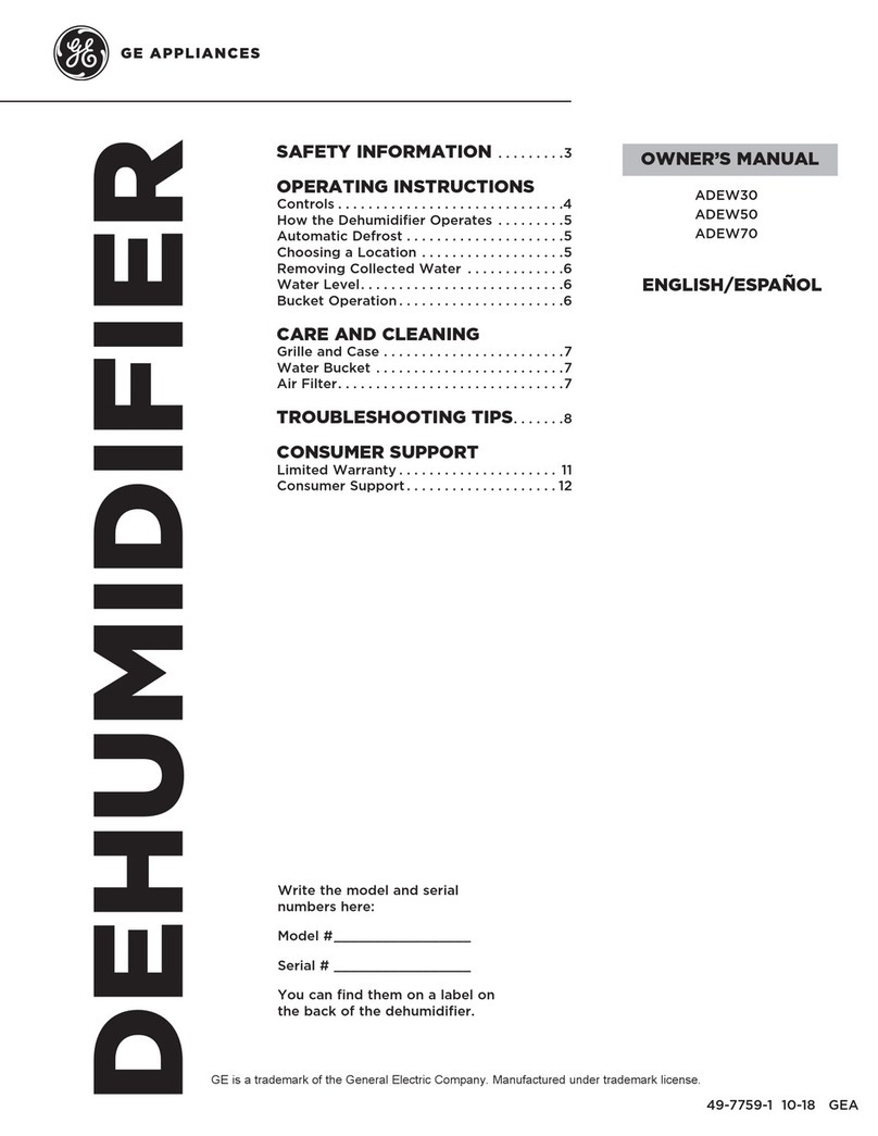 GE ADEW70 User manual