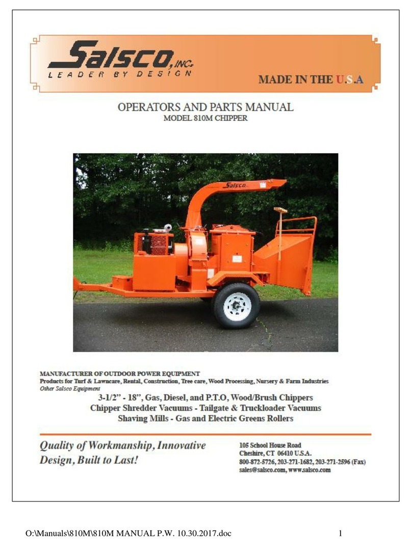 Salsco 810M Operator and parts manual