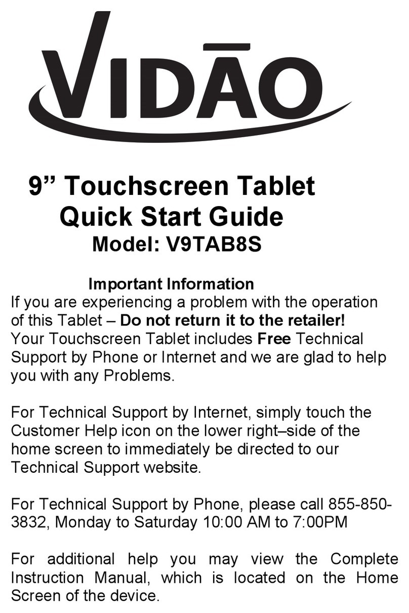 Vidao V9TAB8S quick start guide