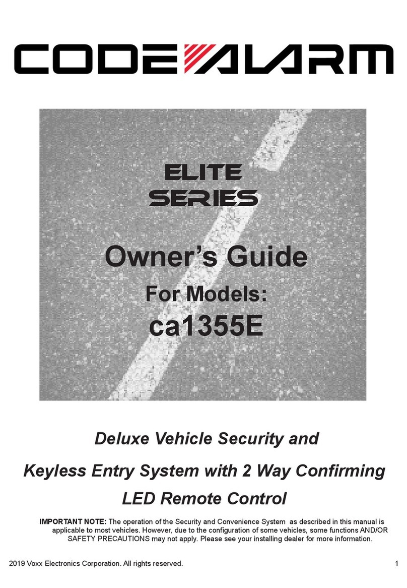 Code Alarm CA1355E User manual
