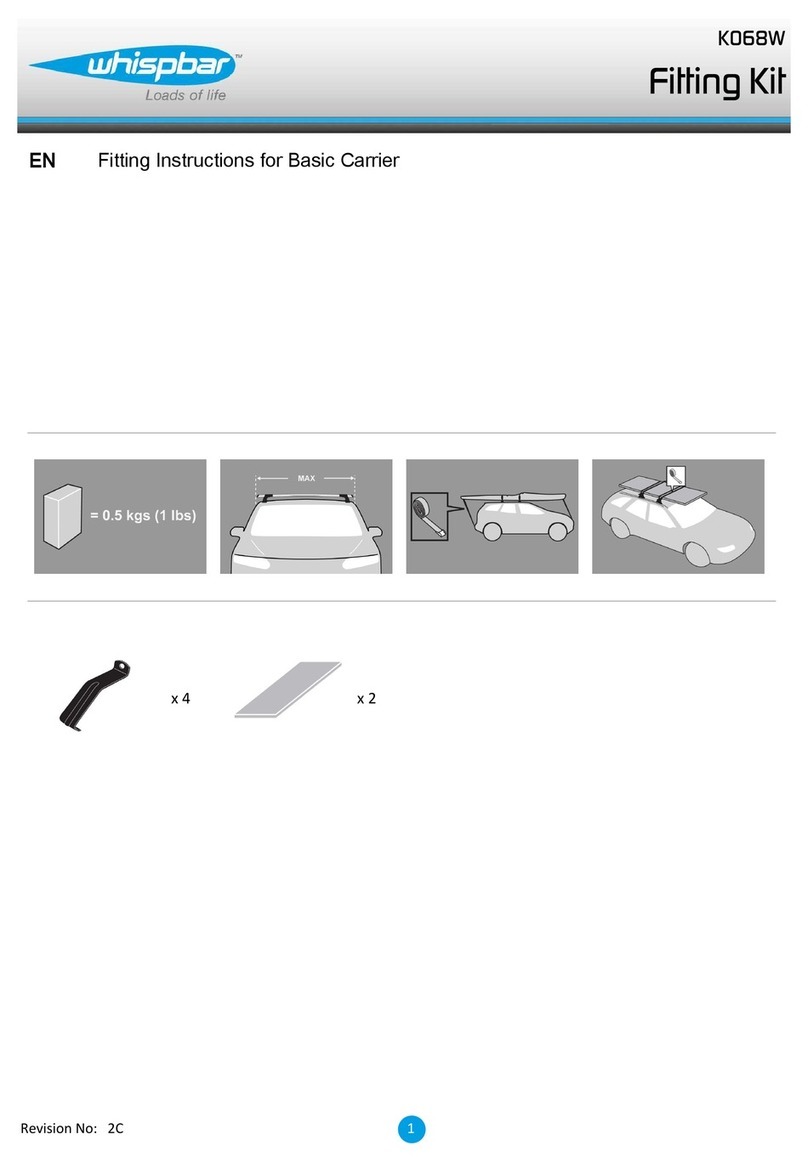 Whispbar K068W Fitting instructions