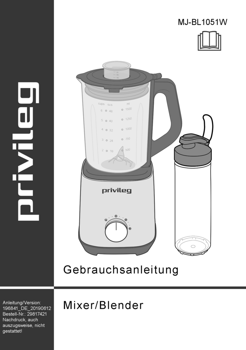 privileg MJ-BL1051W user manual