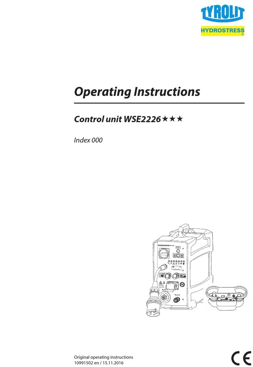 TYROLIT Hydrostress WSE2226P operating instructions