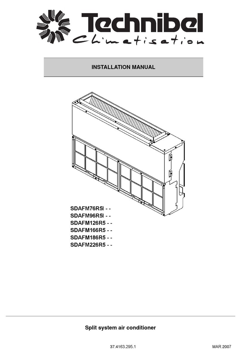 Technibel Climatisation SDAFM76R5I User manual