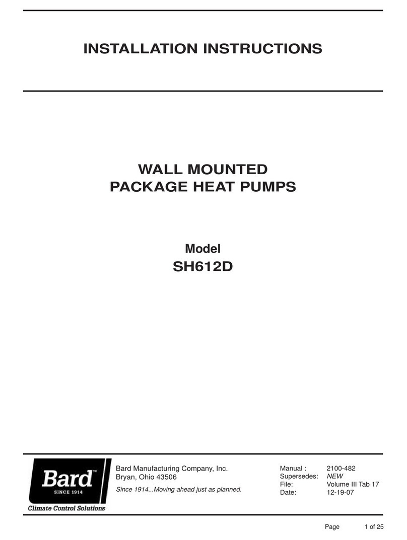 Bard SH612D User manual