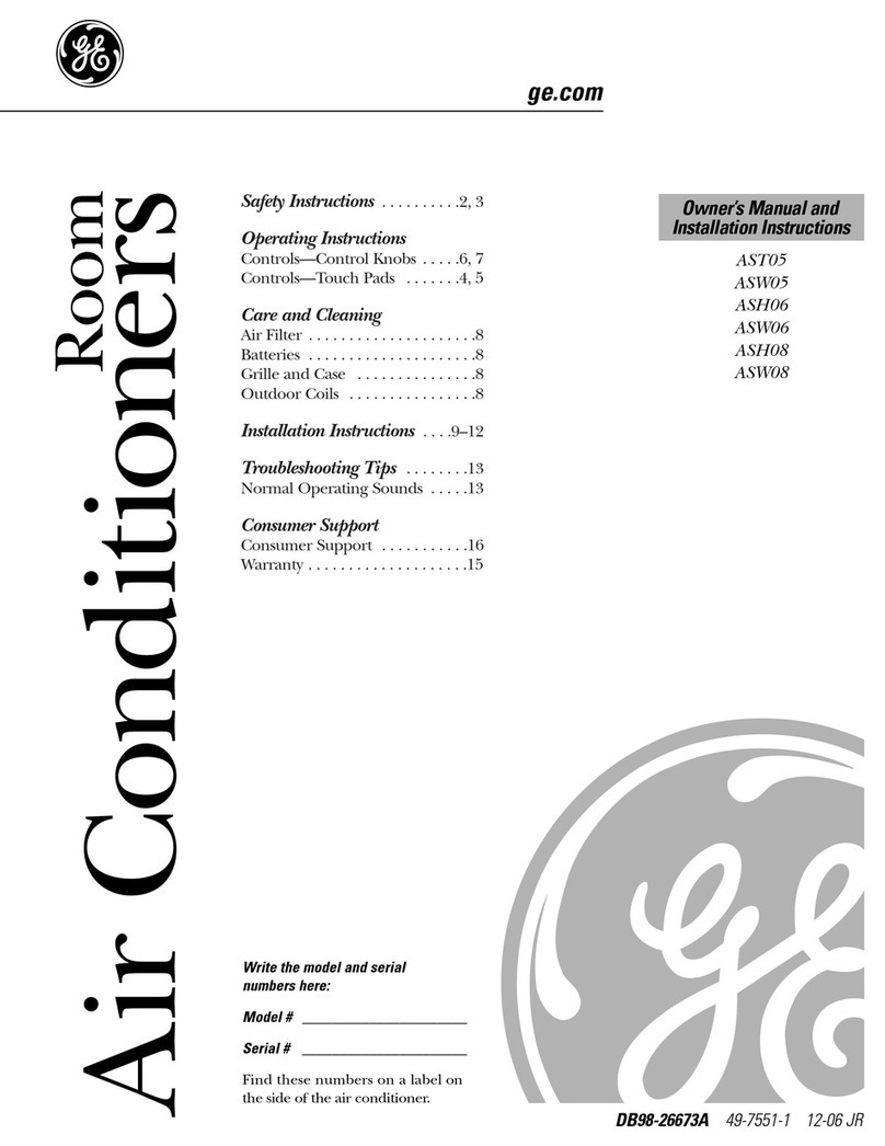 GE ASW05 Operating instructions