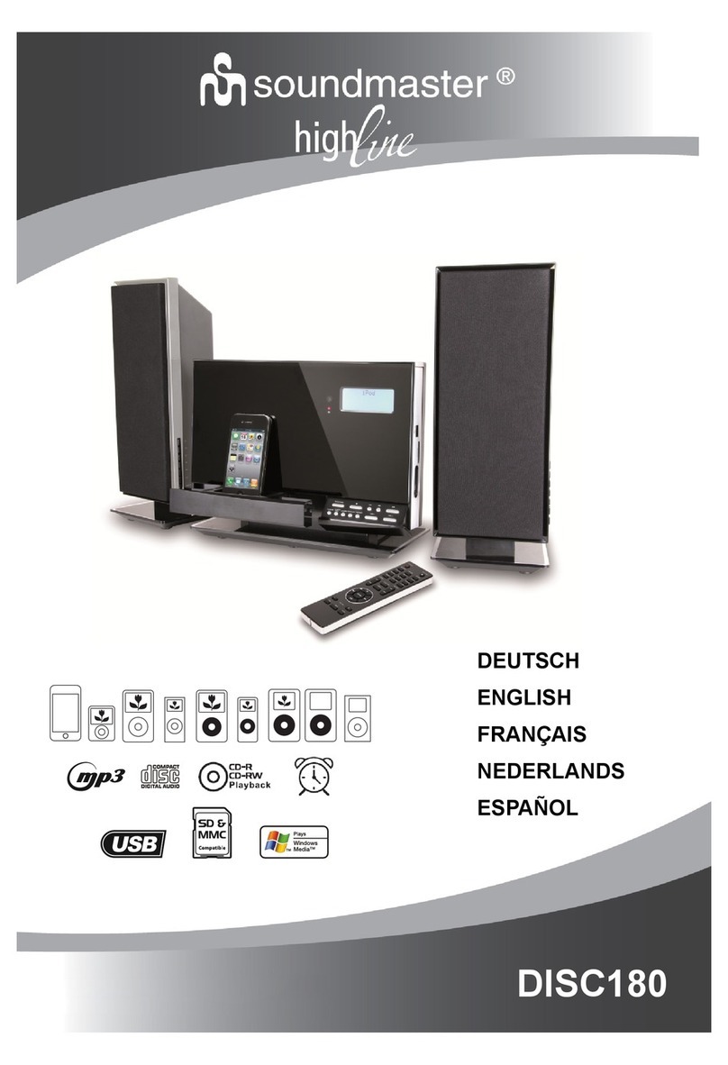 SOUNDMASTER Highline DISC180 manual