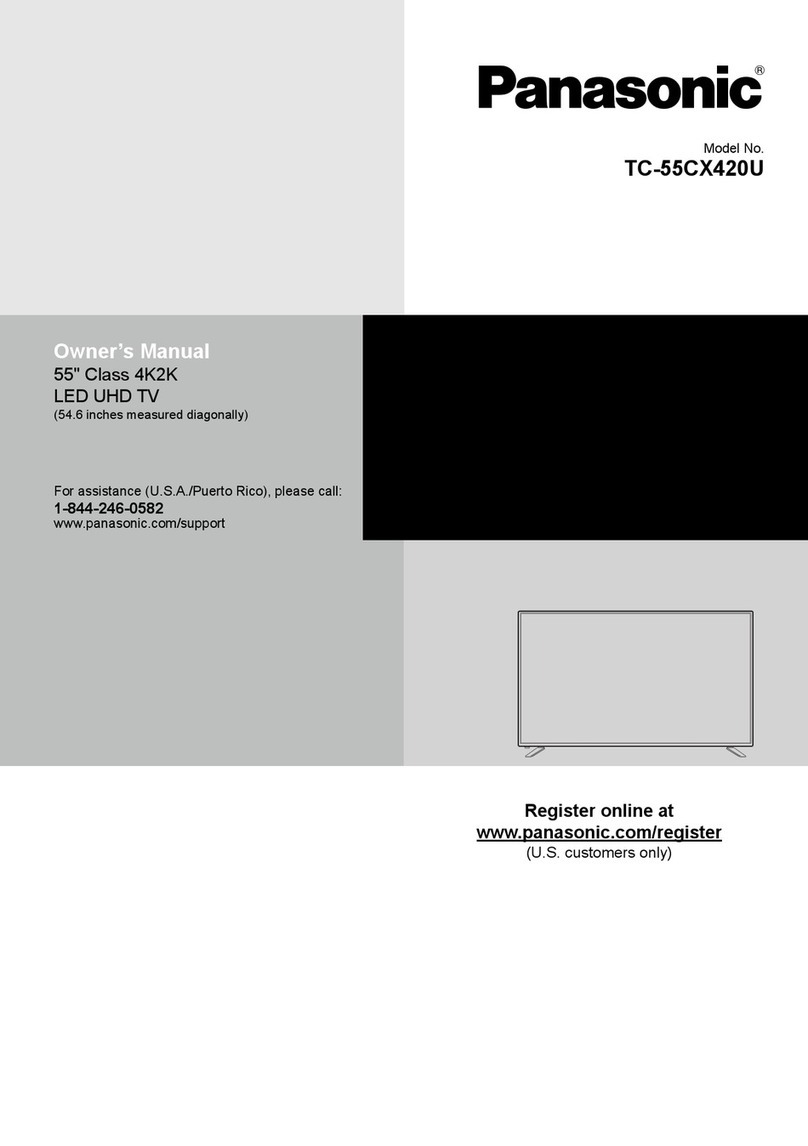 Panasonic TC-55CX420U User manual