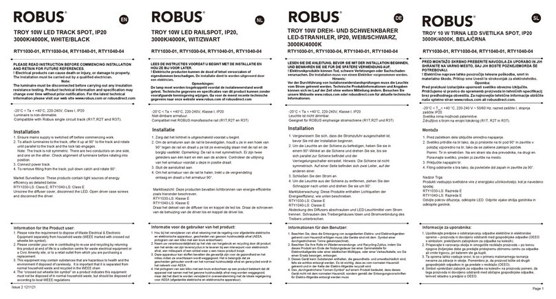 Robus TROY RTY1030-01 quick start guide