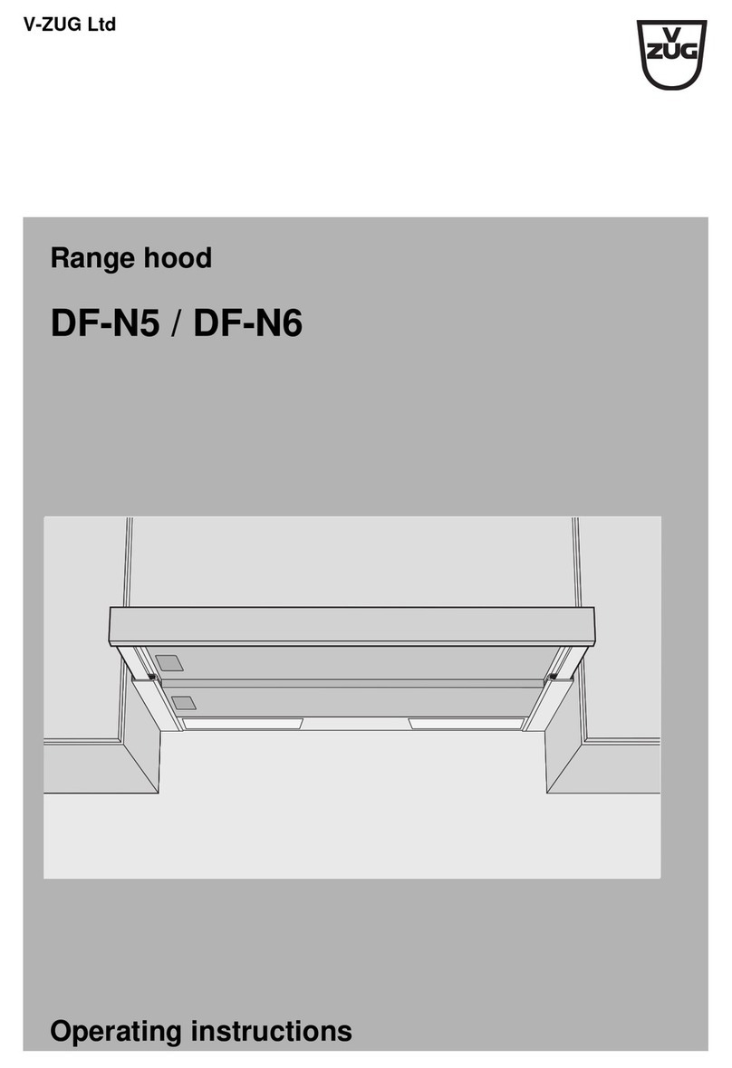 V-ZUG DFN 5 User manual
