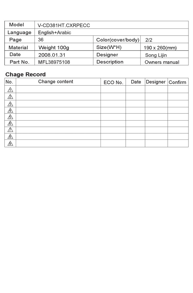 LG V-CD381HT User manual