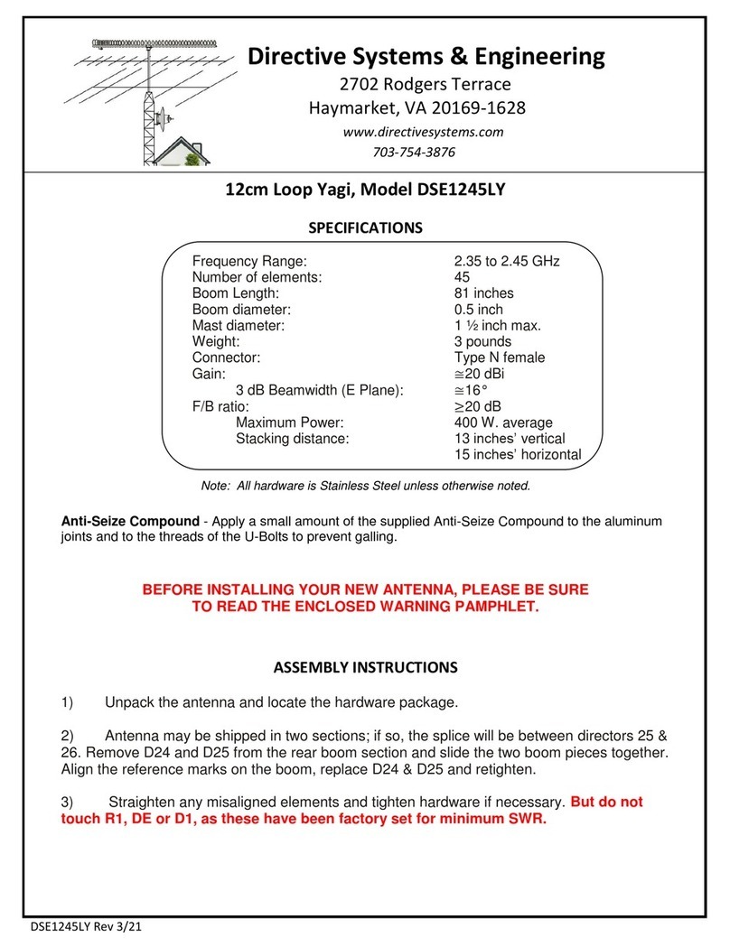 Directive Systems & Engineering DSE1245LY manual