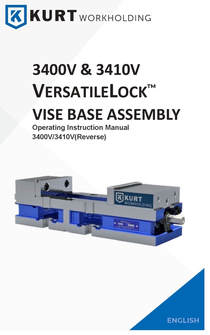 Kurt VERSATILELOCK 3410V Operating instructions manual