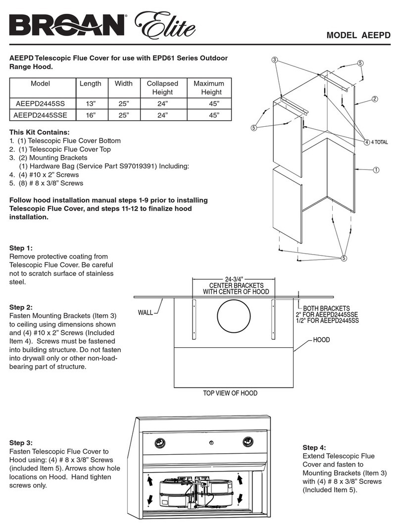 Broan AEEPD2445SS User manual