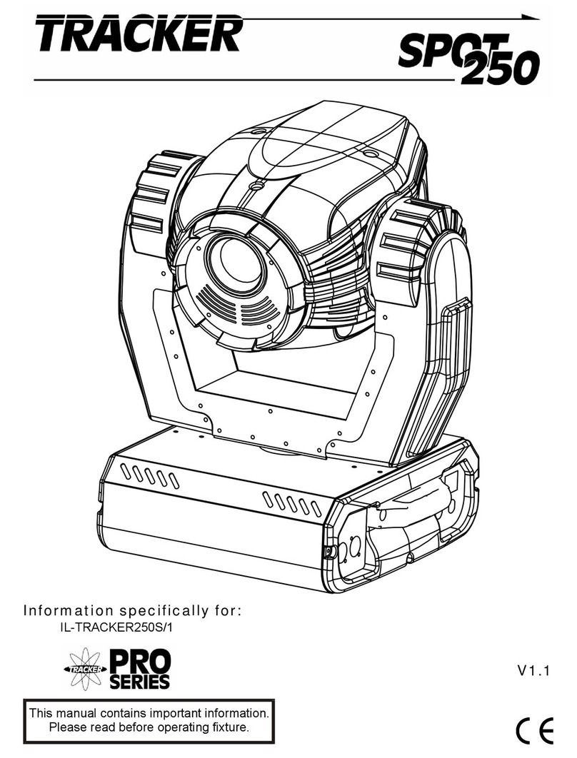 Techni-Lux Pro Series Tracker SPOT250 User manual Techni-Lux Pro Series Tracker SPOT250 User manual