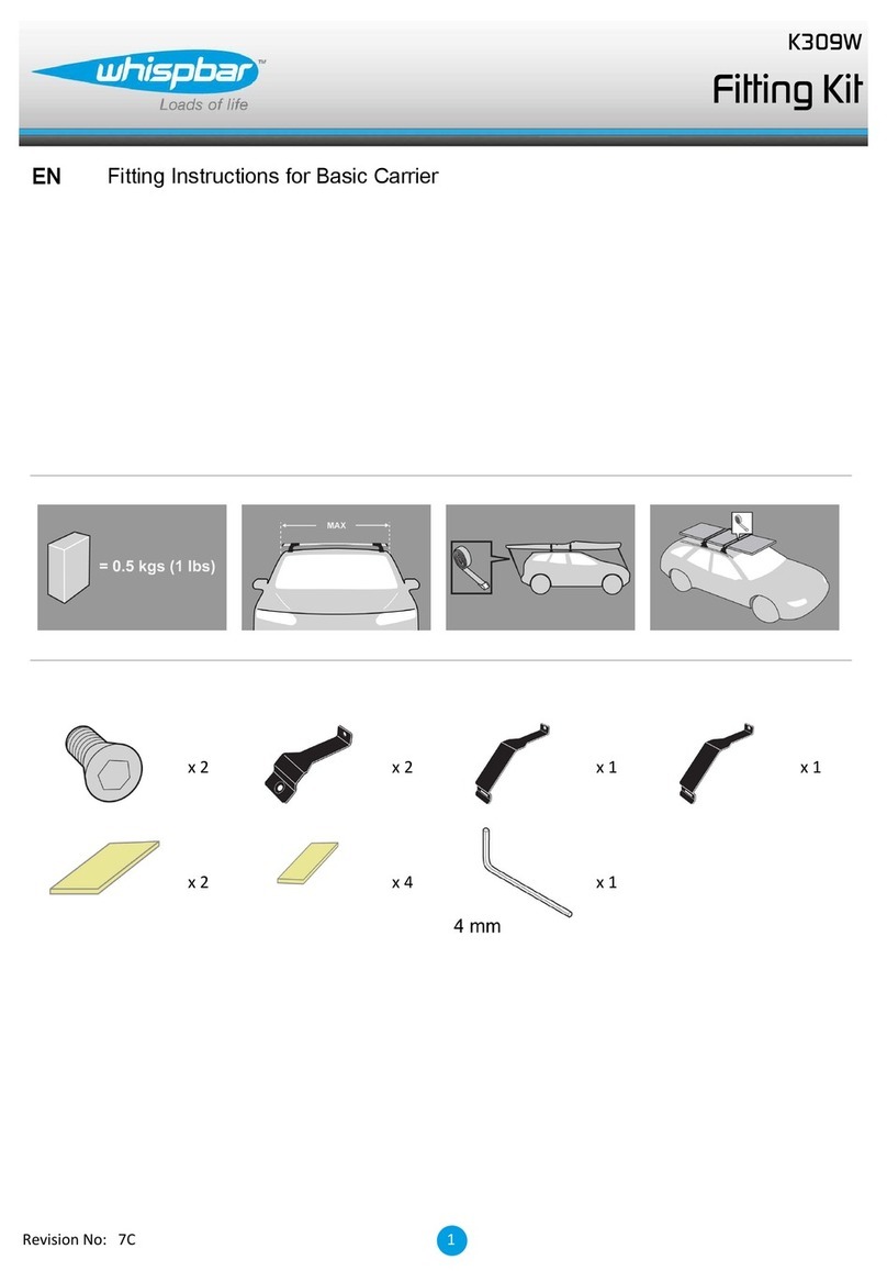 Whispbar K309W Fitting instructions Whispbar K309W Fitting instructions