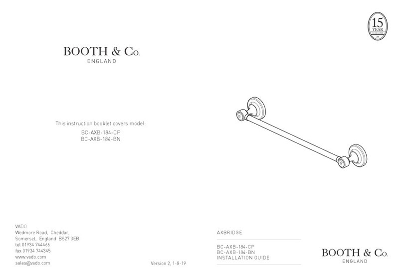Booth & Co AXBRIDGE BC-AXB-184-CP User manual