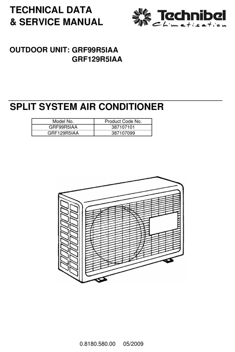 Technibel Climatisation GRF99R5IAA Manual
