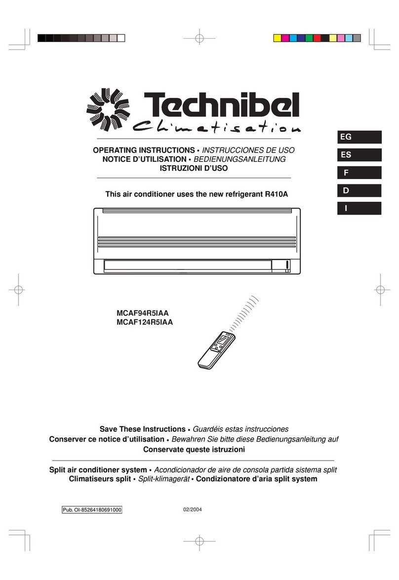 Technibel Climatisation MCAF94R5IAA User manual