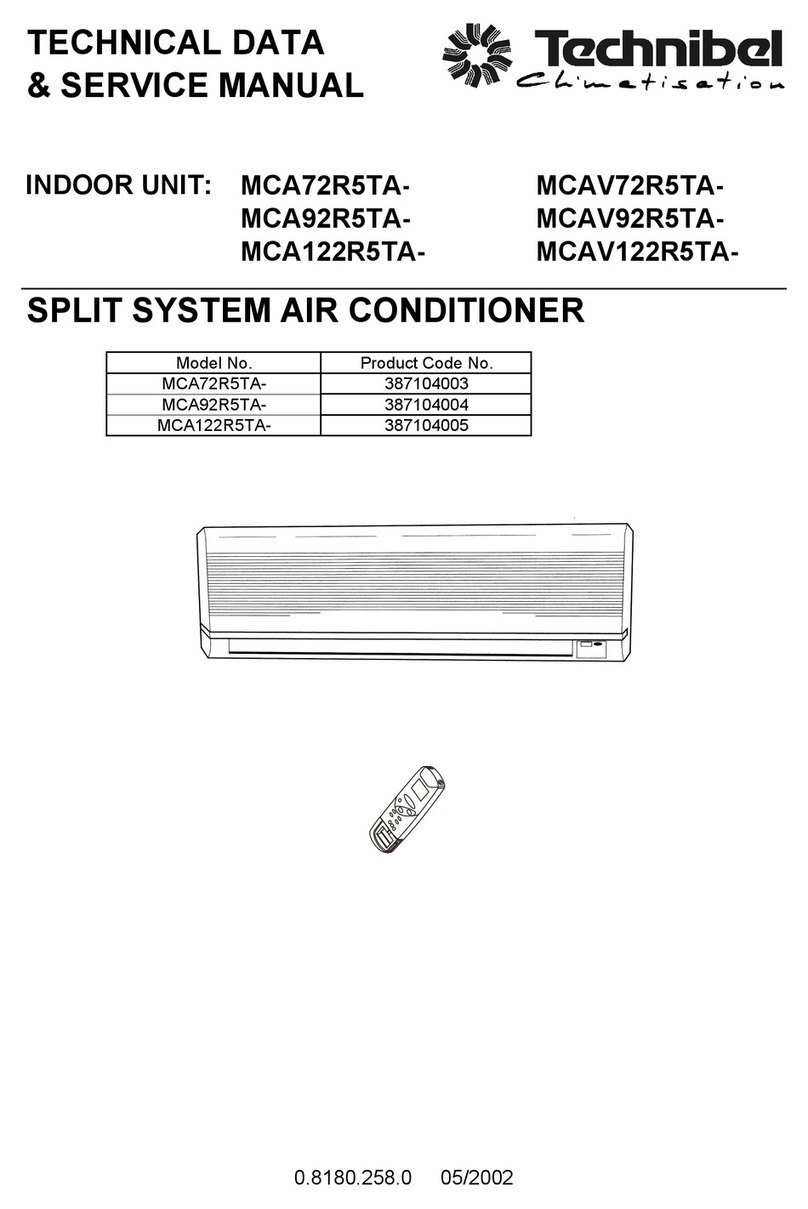 Technibel Climatisation MCA72R5TA Manual