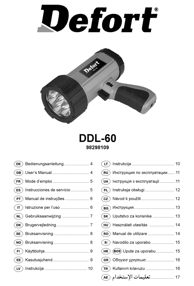 Defort DDL-60 User manual