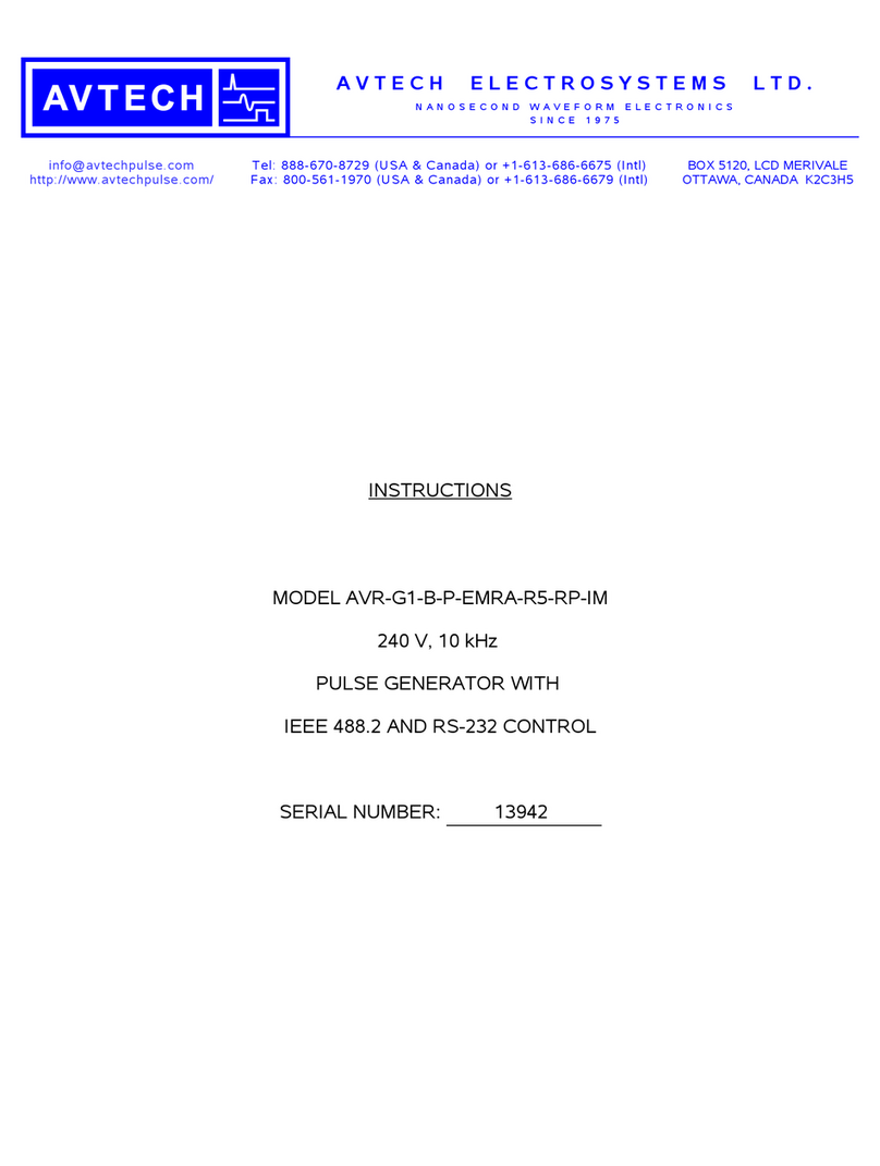 Avtech AVR-G1-B-P-EMRA-R5-RP-IM User manual