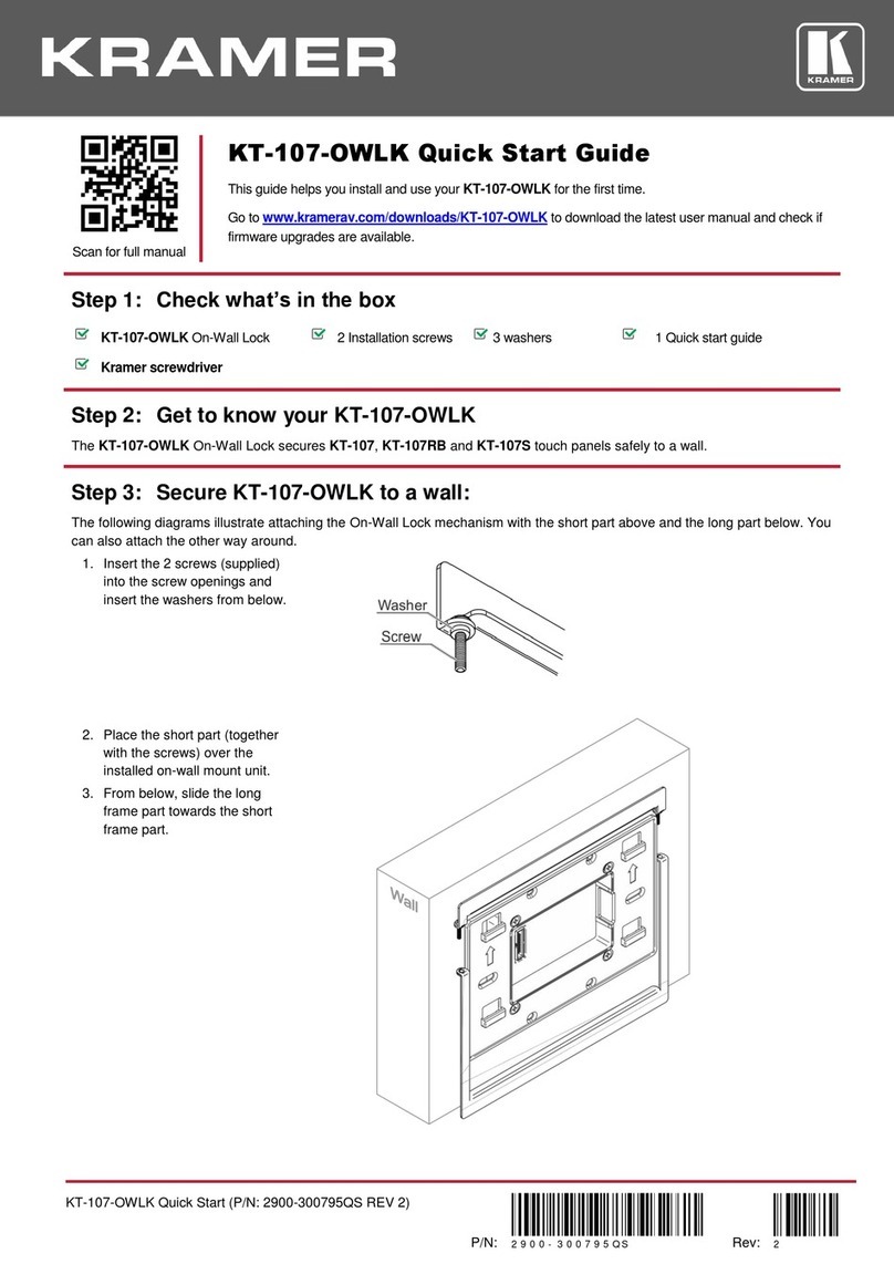 Kramer 68-000499 User manual
