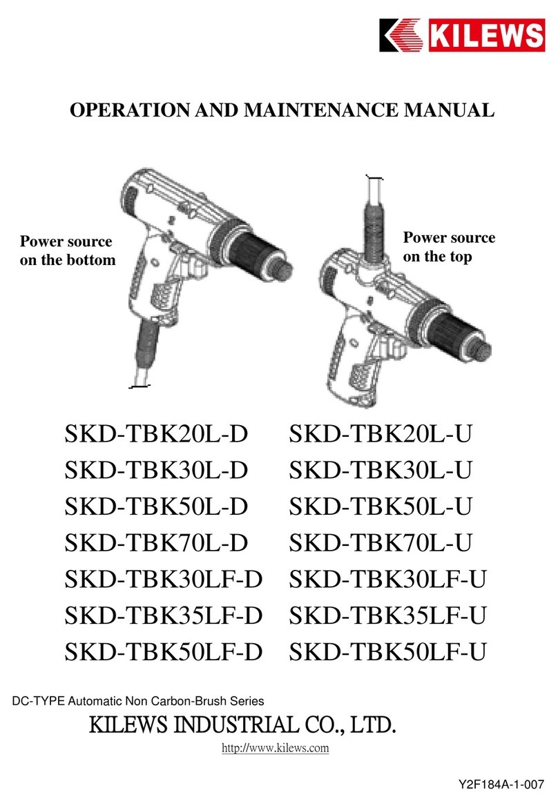 Kilews SKD-TBK20L-D Operation and maintenance manual