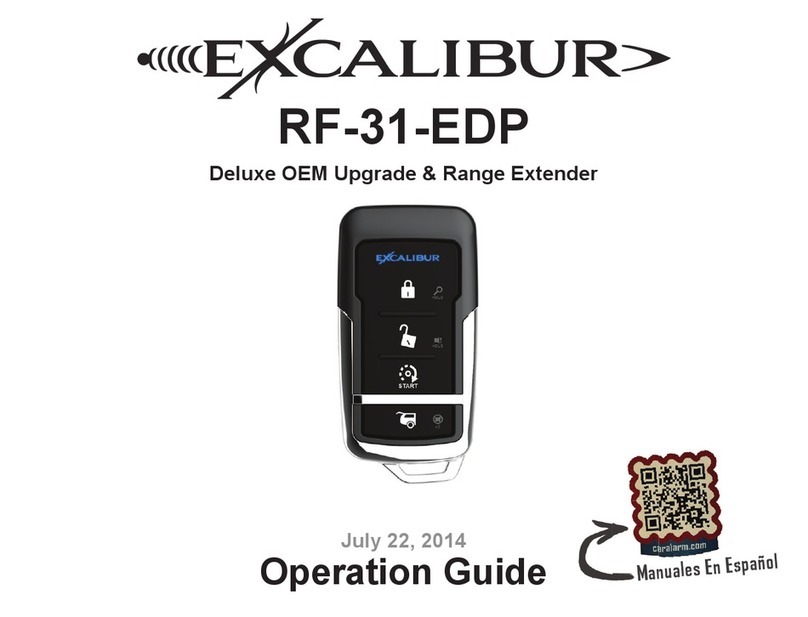 Excalibur RF-31-EDP User manual