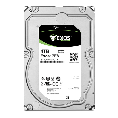 Seagate Enterprise Capacity 3.5 HDD User manual