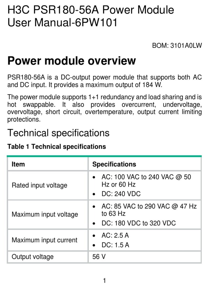 H3C PSR180-56A User manual