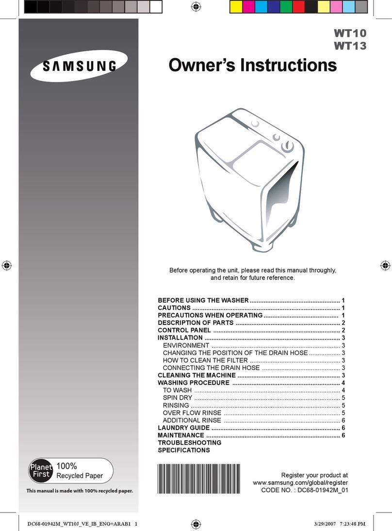 Samsung WT10 User manual