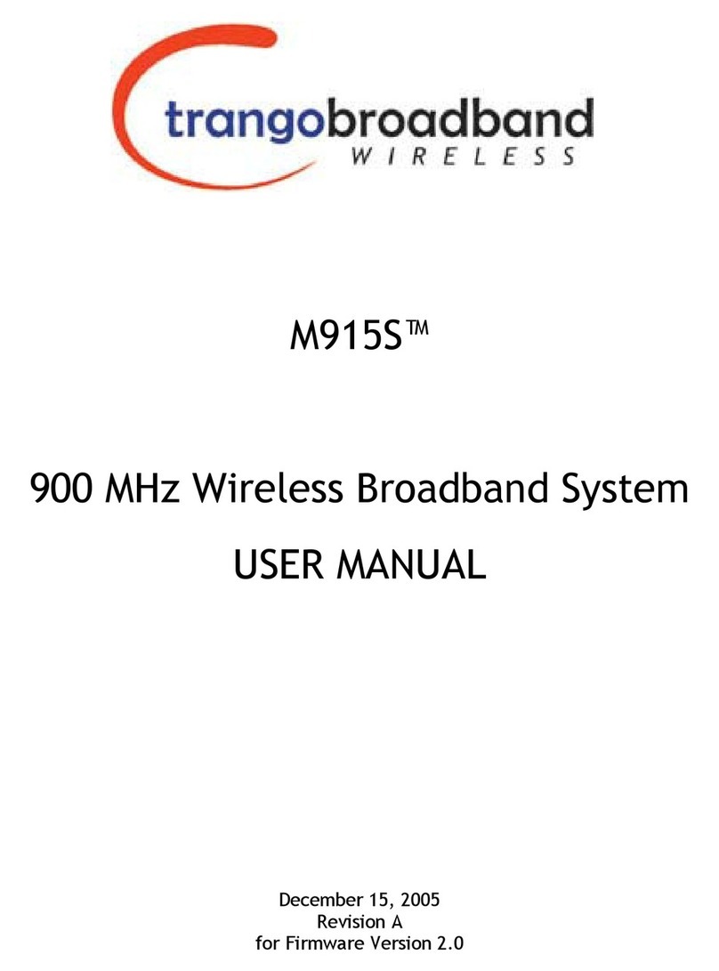 Trango Broadband Wireless M915S user manual