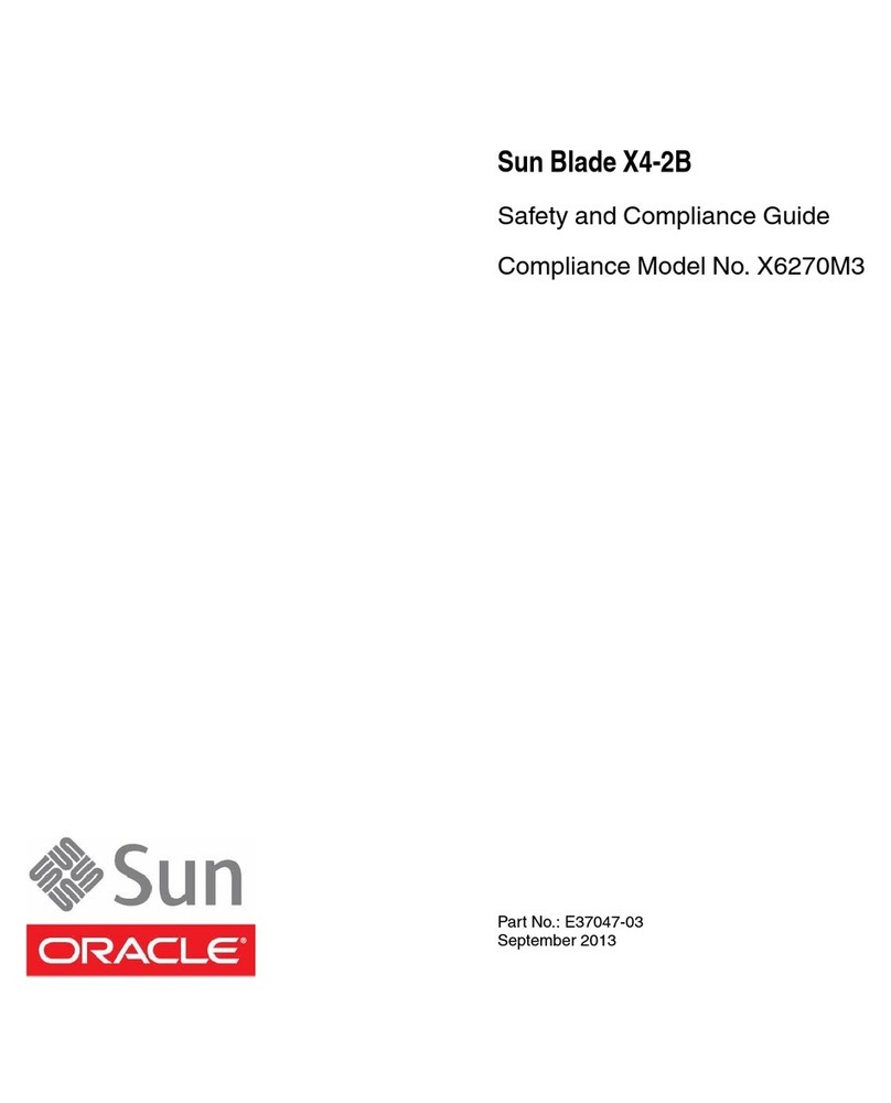 Sun Oracle X6270M3 Safety and compliance guide Sun Oracle X6270M3 Safety and compliance guide