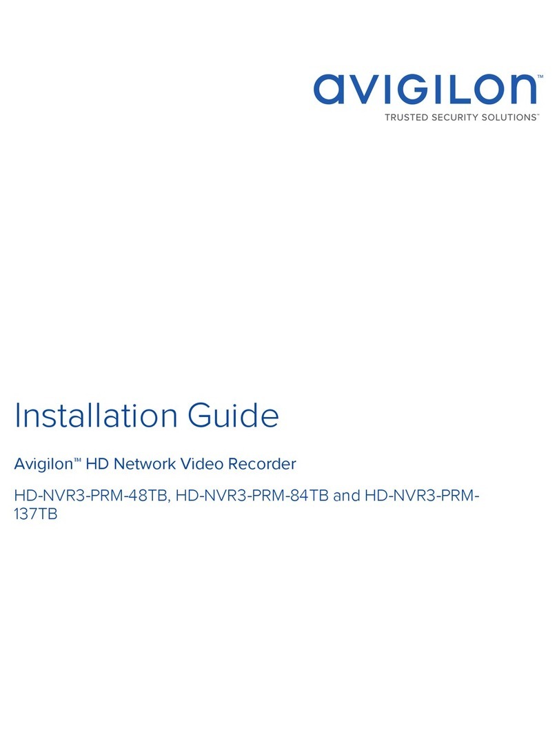 Avigilon HD-NVR3-PRM-48TB installation guide