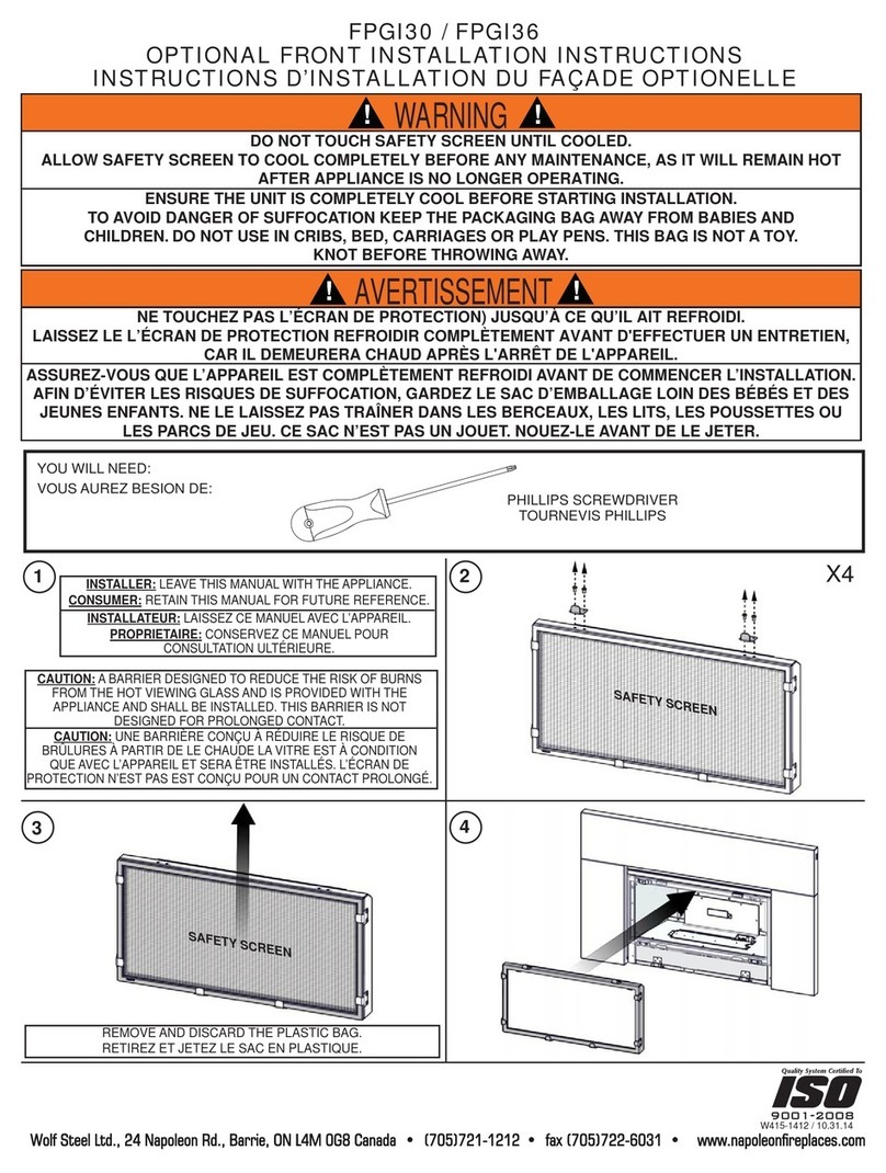 Napoleon FPGI30 User manual