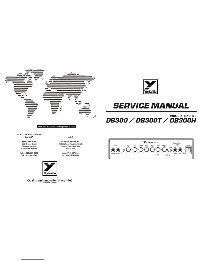 Traynor DB300 Service manual