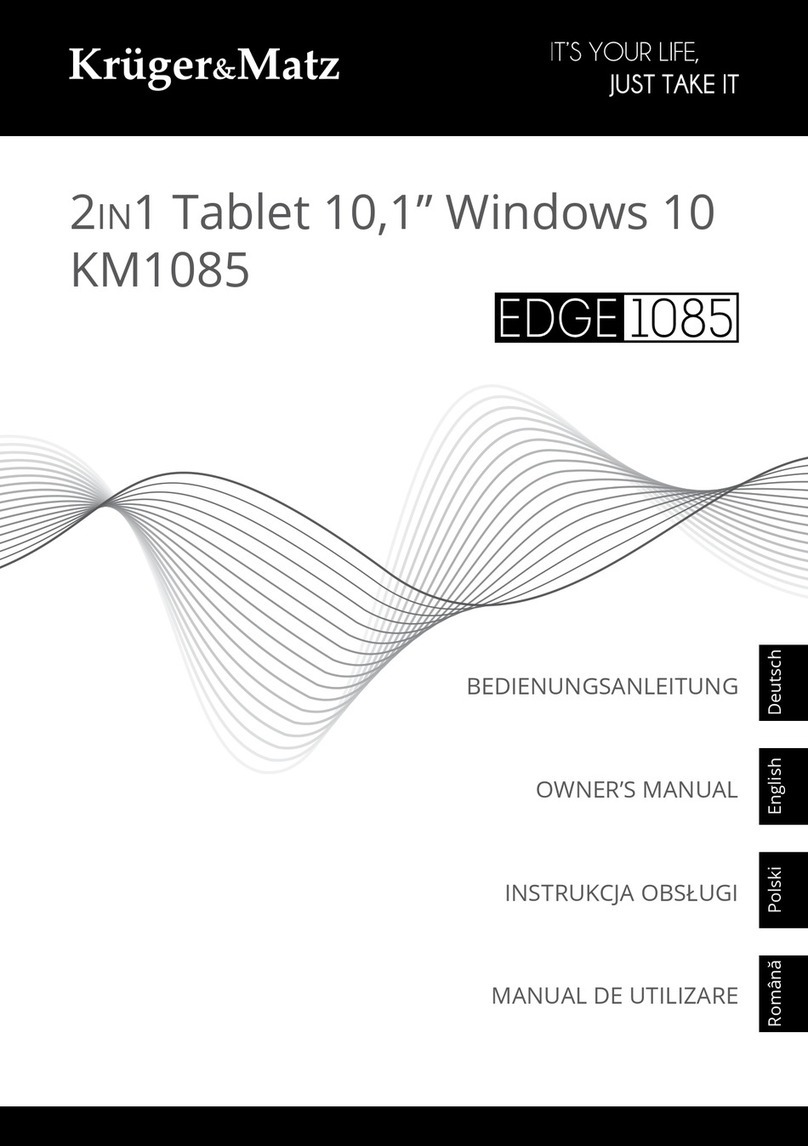 Krüger & Matz EDGE 1085 User manual