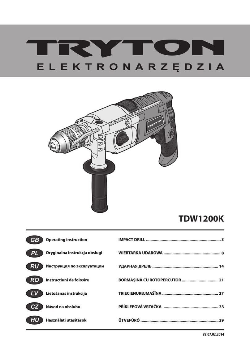 Tryton TDW1200K Operating	 instruction