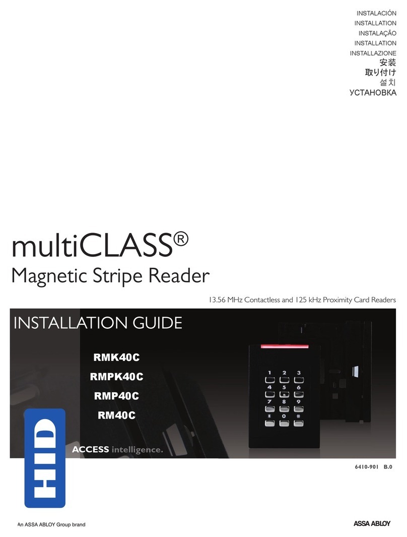 Assa Abloy HID MultiCLASS RMK40C User manual