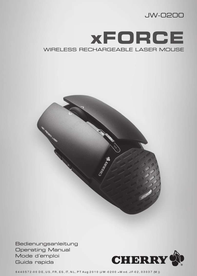 Cherry xForce JW-0200 operating manual