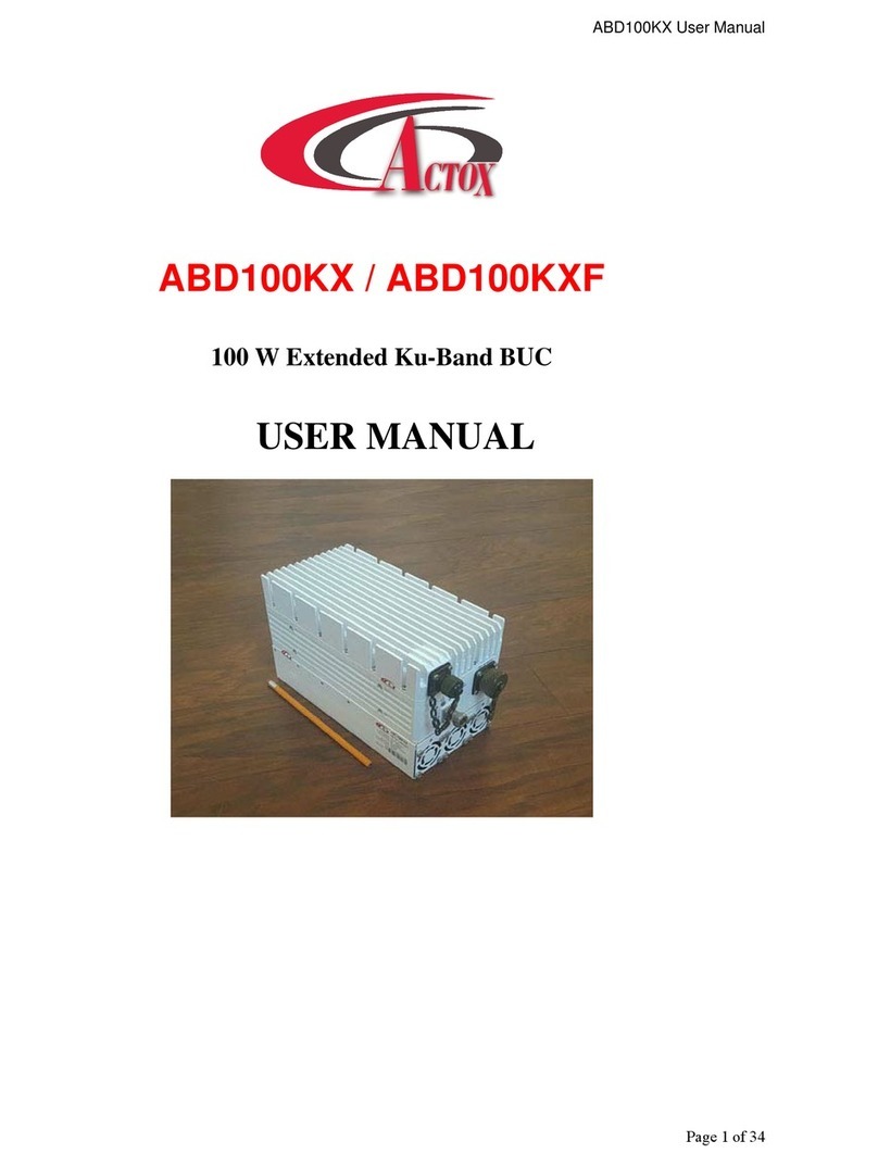 Actox ABD100KX user manual