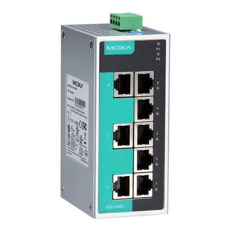 Moxa Technologies EtherDevice EDS-208A series Hardware installation guide