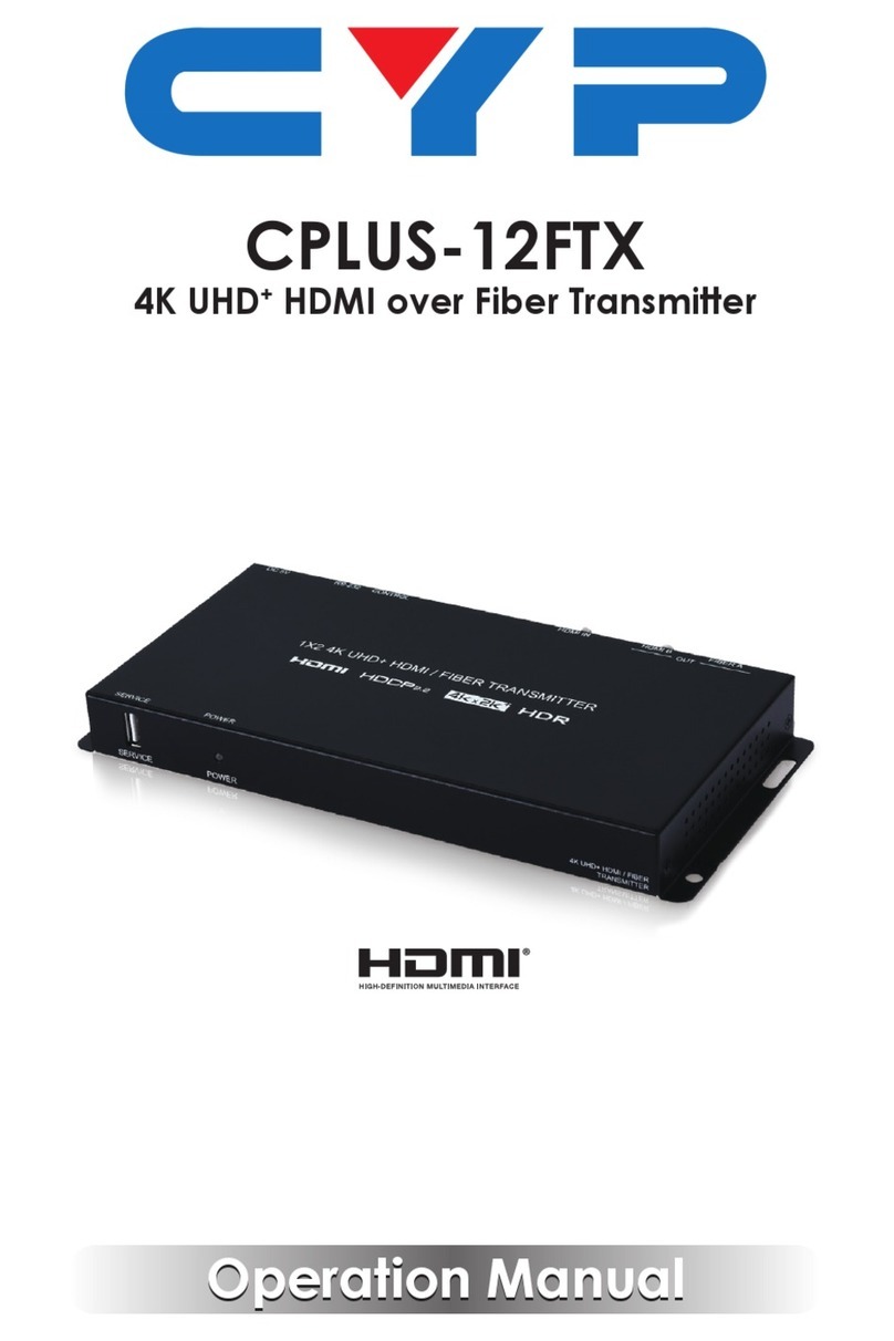 CYP CPLUS-12FTX User manual