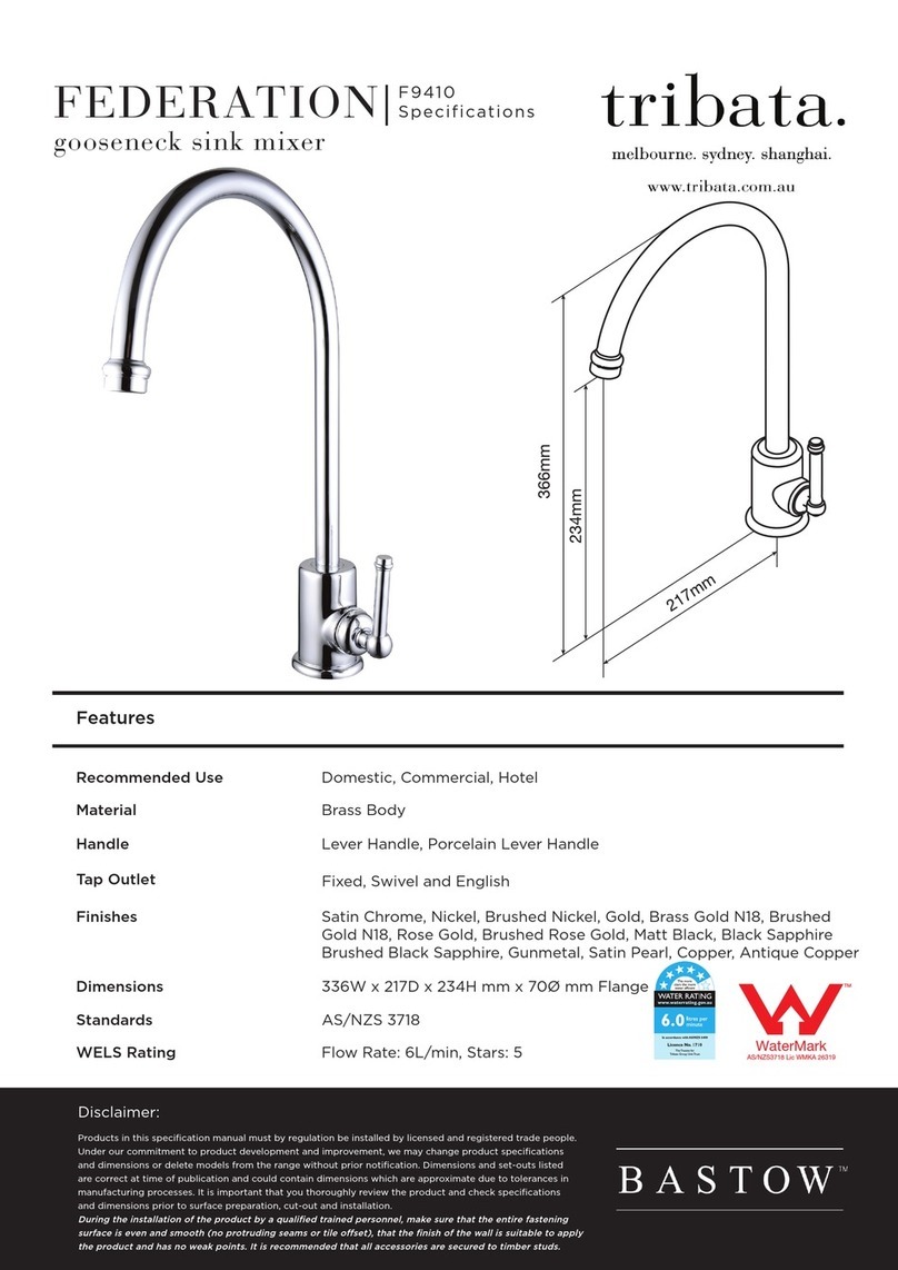 Tribata. BASTOW FEDERATION F941 User manual